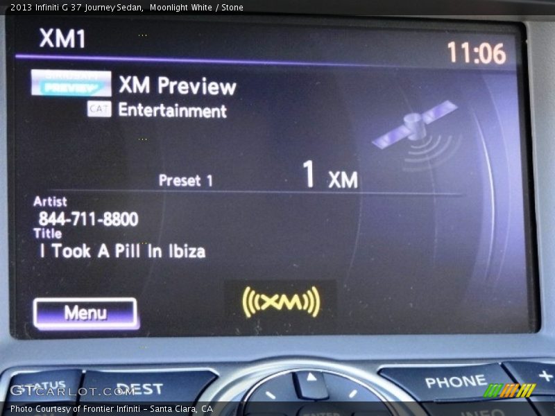 Moonlight White / Stone 2013 Infiniti G 37 Journey Sedan