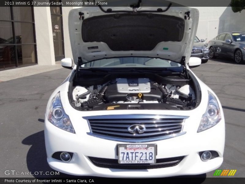 Moonlight White / Stone 2013 Infiniti G 37 Journey Sedan