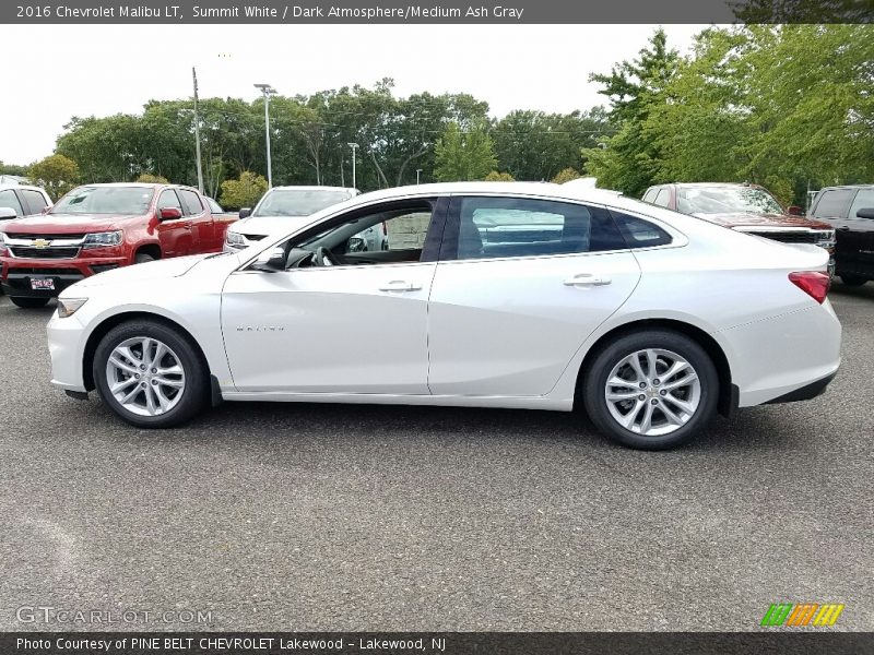 Summit White / Dark Atmosphere/Medium Ash Gray 2016 Chevrolet Malibu LT
