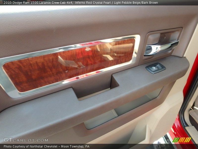 Inferno Red Crystal Pearl / Light Pebble Beige/Bark Brown 2010 Dodge Ram 1500 Laramie Crew Cab 4x4