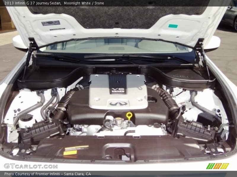 Moonlight White / Stone 2013 Infiniti G 37 Journey Sedan