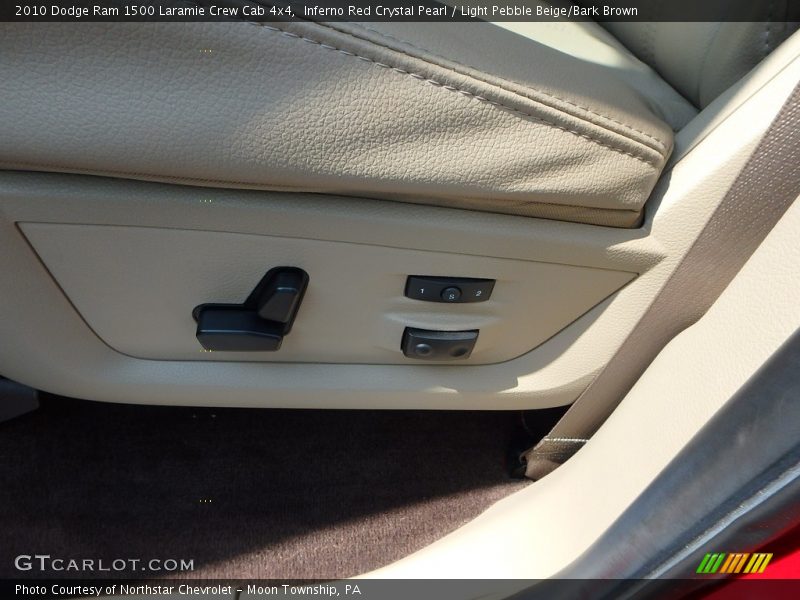 Inferno Red Crystal Pearl / Light Pebble Beige/Bark Brown 2010 Dodge Ram 1500 Laramie Crew Cab 4x4