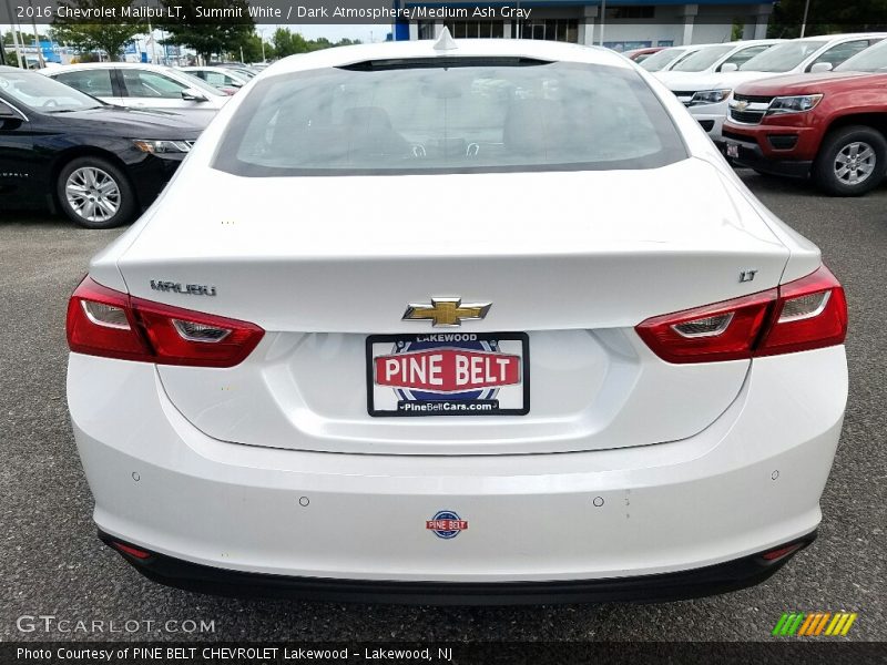 Summit White / Dark Atmosphere/Medium Ash Gray 2016 Chevrolet Malibu LT