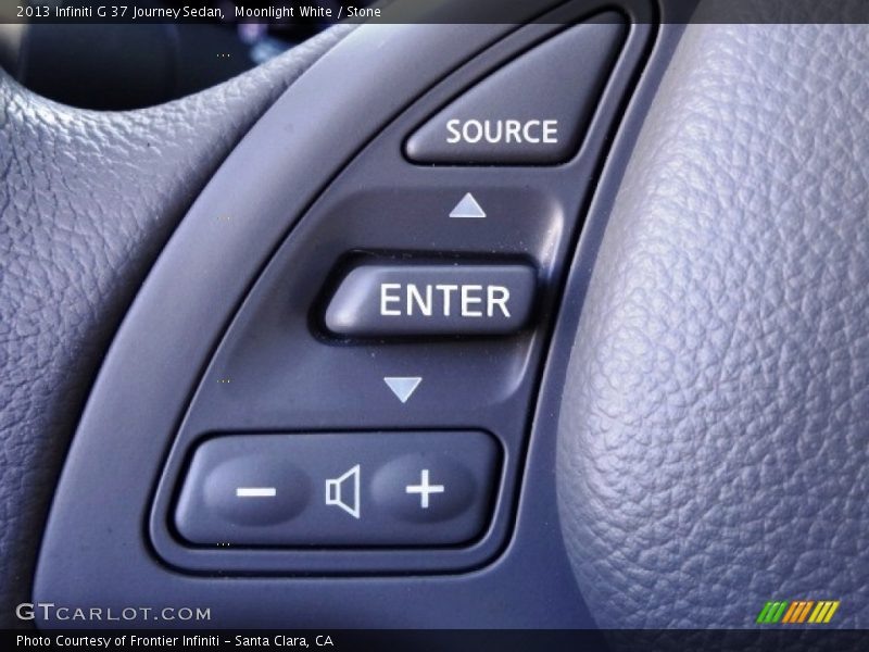Moonlight White / Stone 2013 Infiniti G 37 Journey Sedan