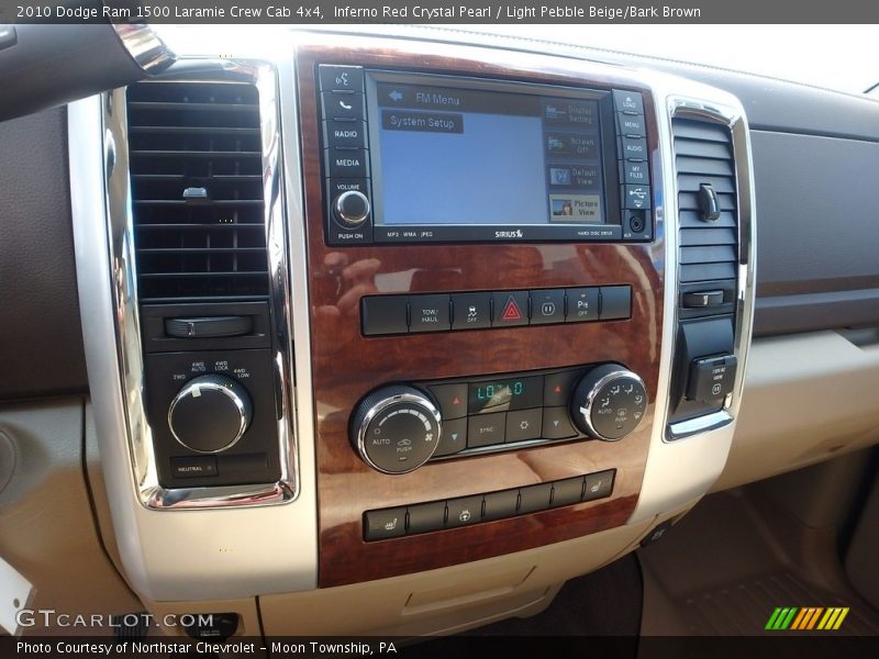 Inferno Red Crystal Pearl / Light Pebble Beige/Bark Brown 2010 Dodge Ram 1500 Laramie Crew Cab 4x4