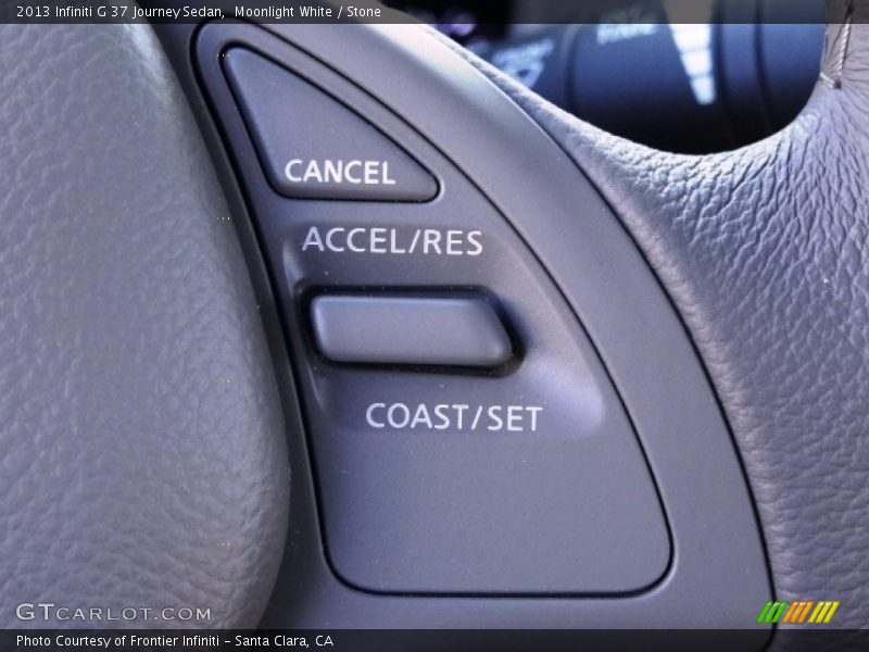 Moonlight White / Stone 2013 Infiniti G 37 Journey Sedan