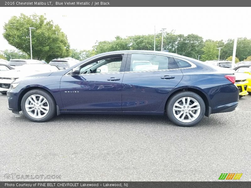 Blue Velvet Metallic / Jet Black 2016 Chevrolet Malibu LT