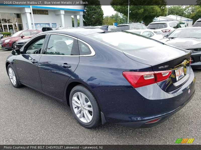 Blue Velvet Metallic / Jet Black 2016 Chevrolet Malibu LT