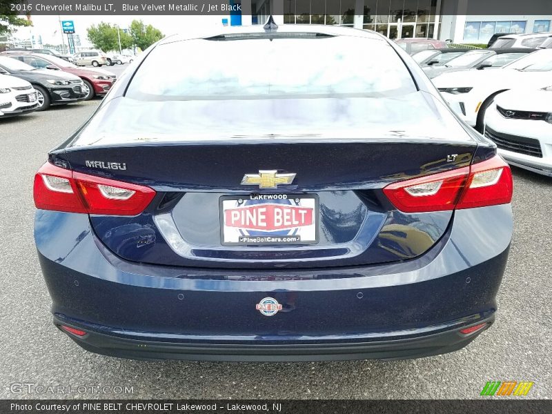 Blue Velvet Metallic / Jet Black 2016 Chevrolet Malibu LT