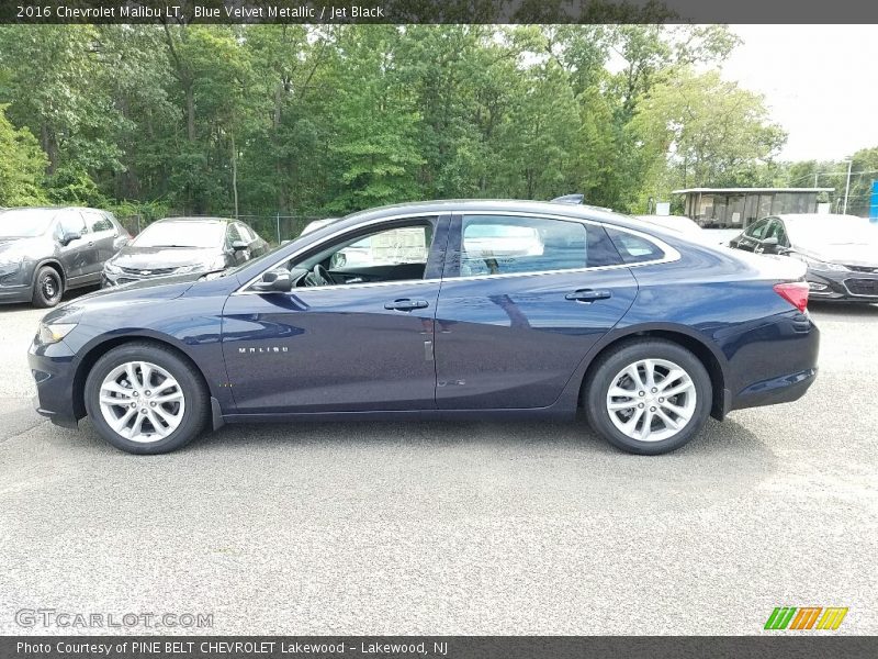 Blue Velvet Metallic / Jet Black 2016 Chevrolet Malibu LT