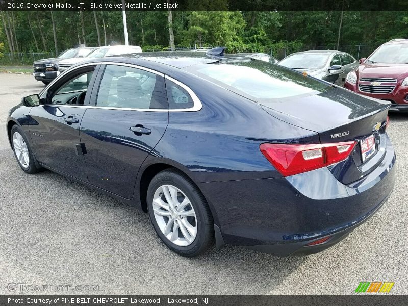 Blue Velvet Metallic / Jet Black 2016 Chevrolet Malibu LT