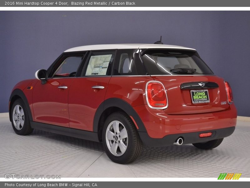 Blazing Red Metallic / Carbon Black 2016 Mini Hardtop Cooper 4 Door