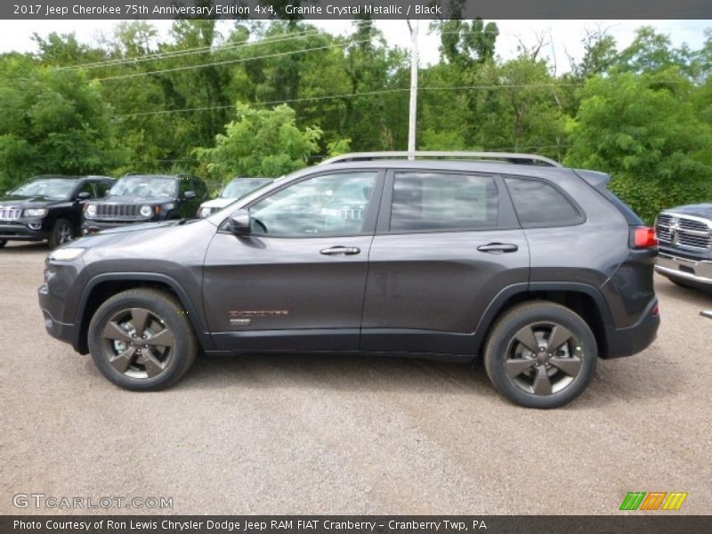 Granite Crystal Metallic / Black 2017 Jeep Cherokee 75th Anniversary Edition 4x4