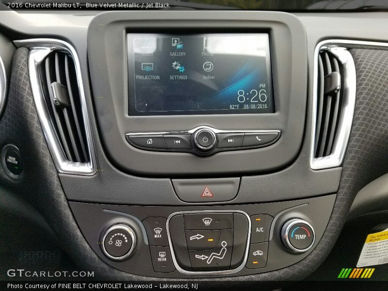 Blue Velvet Metallic / Jet Black 2016 Chevrolet Malibu LT