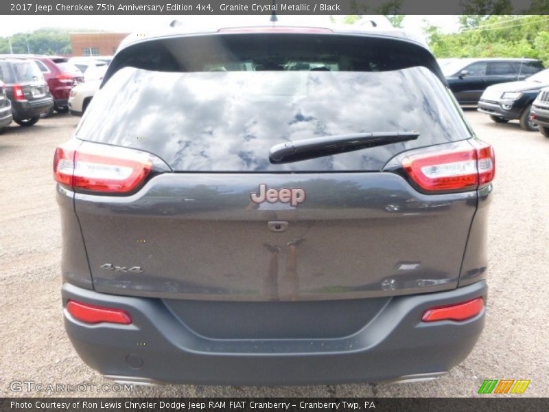 Granite Crystal Metallic / Black 2017 Jeep Cherokee 75th Anniversary Edition 4x4