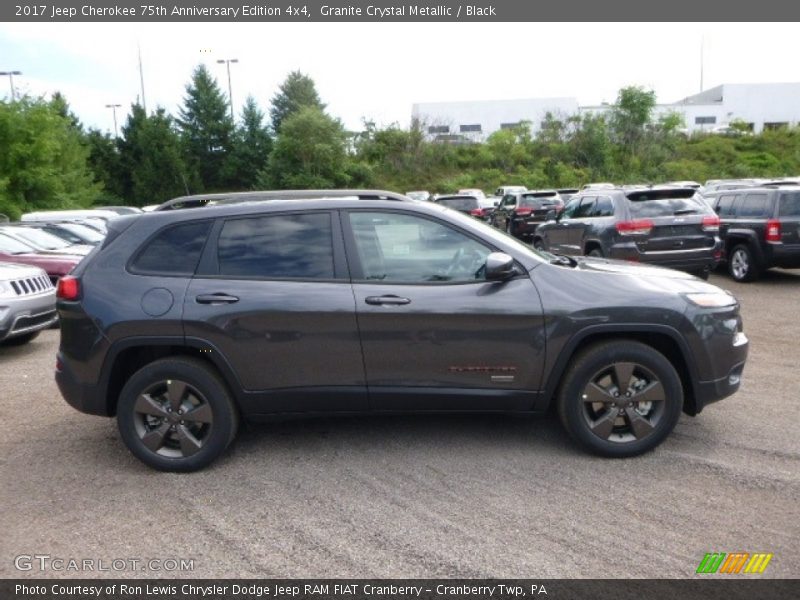 Granite Crystal Metallic / Black 2017 Jeep Cherokee 75th Anniversary Edition 4x4