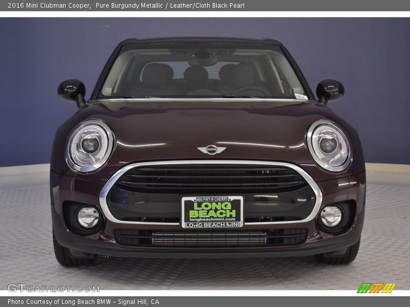 Pure Burgundy Metallic / Leather/Cloth Black Pearl 2016 Mini Clubman Cooper