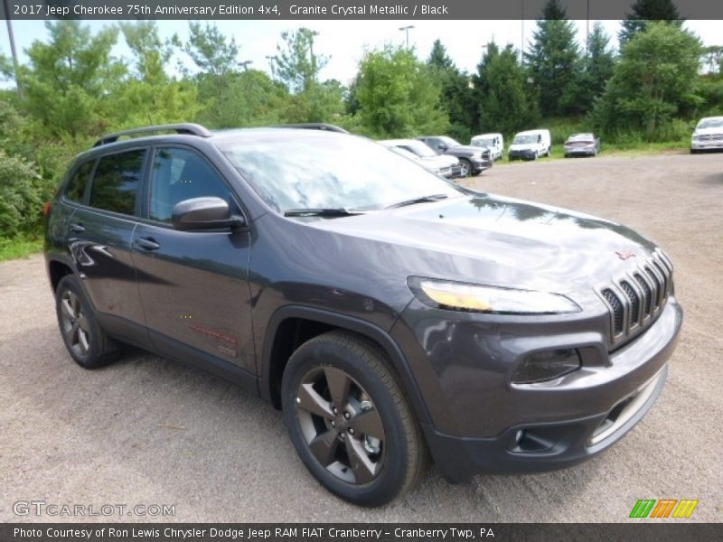 Granite Crystal Metallic / Black 2017 Jeep Cherokee 75th Anniversary Edition 4x4