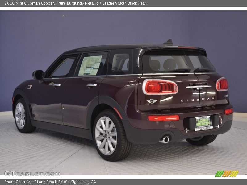 Pure Burgundy Metallic / Leather/Cloth Black Pearl 2016 Mini Clubman Cooper