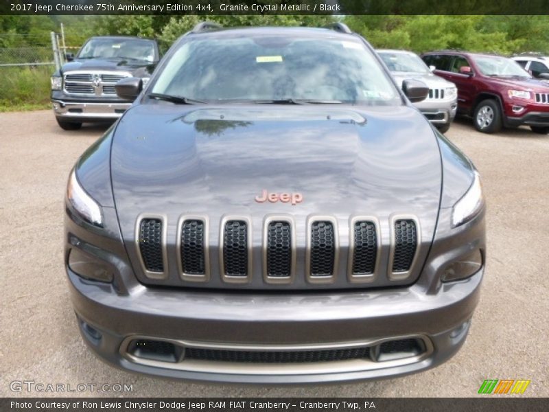 Granite Crystal Metallic / Black 2017 Jeep Cherokee 75th Anniversary Edition 4x4