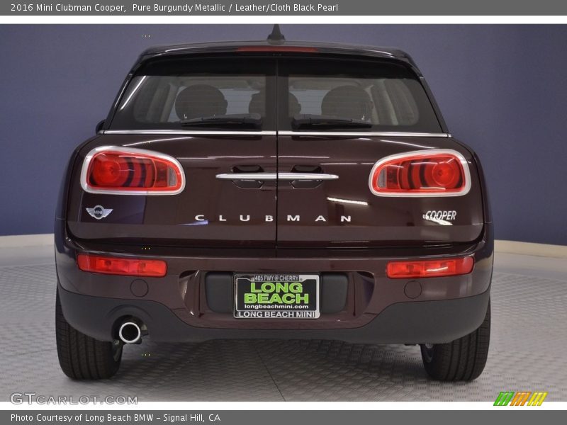 Pure Burgundy Metallic / Leather/Cloth Black Pearl 2016 Mini Clubman Cooper