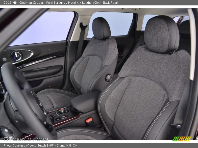 Pure Burgundy Metallic / Leather/Cloth Black Pearl 2016 Mini Clubman Cooper