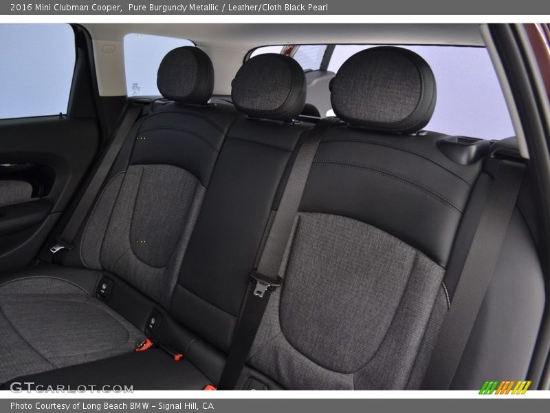 Pure Burgundy Metallic / Leather/Cloth Black Pearl 2016 Mini Clubman Cooper