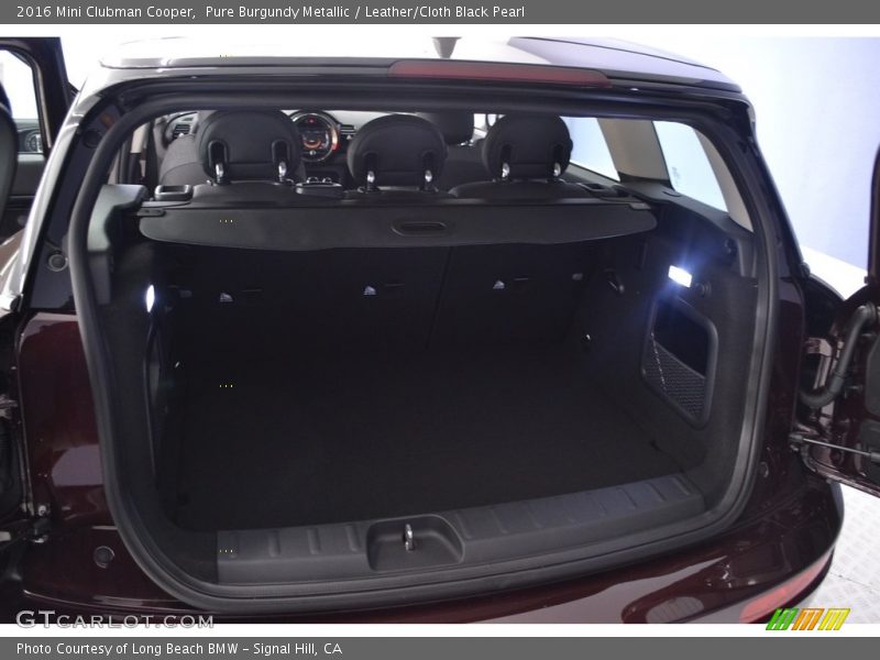 Pure Burgundy Metallic / Leather/Cloth Black Pearl 2016 Mini Clubman Cooper