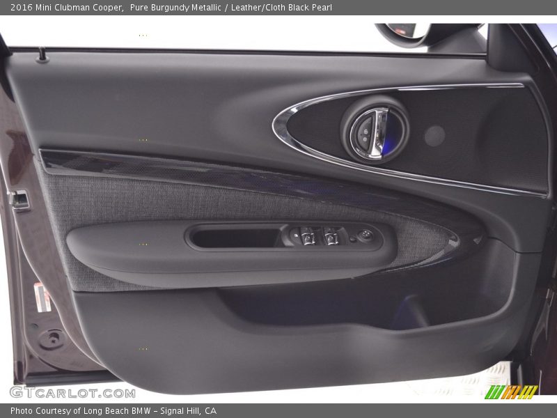 Pure Burgundy Metallic / Leather/Cloth Black Pearl 2016 Mini Clubman Cooper