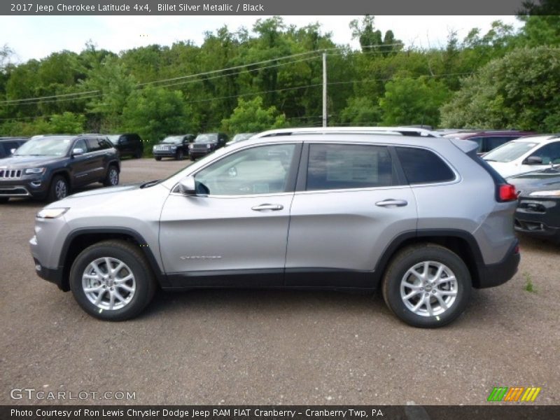 Billet Silver Metallic / Black 2017 Jeep Cherokee Latitude 4x4
