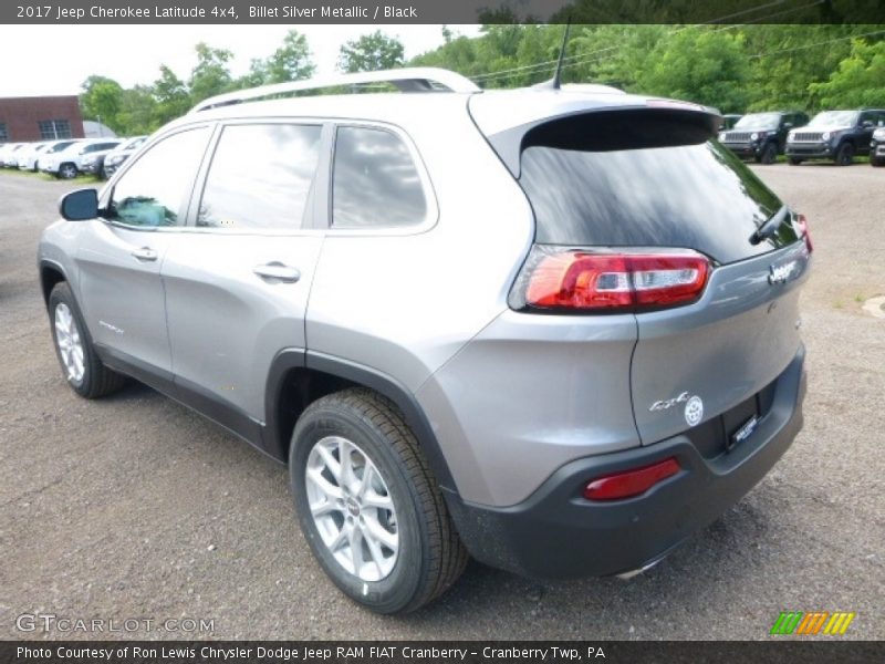 Billet Silver Metallic / Black 2017 Jeep Cherokee Latitude 4x4
