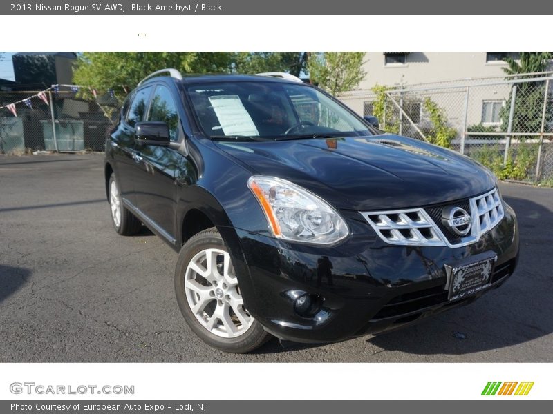 Black Amethyst / Black 2013 Nissan Rogue SV AWD