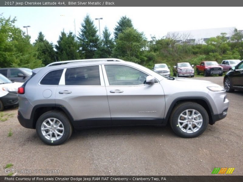 Billet Silver Metallic / Black 2017 Jeep Cherokee Latitude 4x4