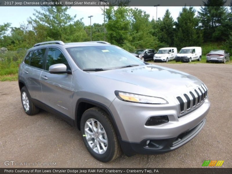Billet Silver Metallic / Black 2017 Jeep Cherokee Latitude 4x4
