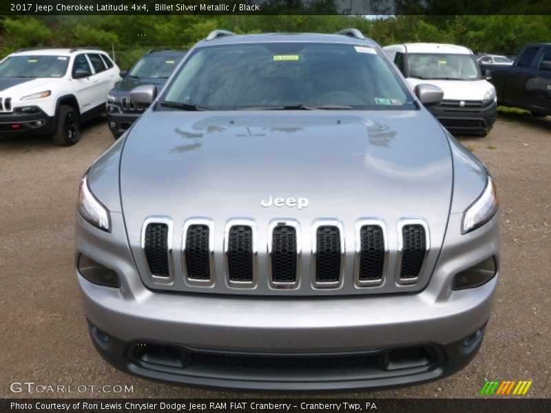 Billet Silver Metallic / Black 2017 Jeep Cherokee Latitude 4x4