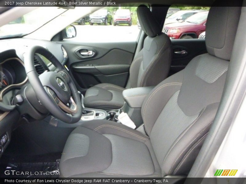 Billet Silver Metallic / Black 2017 Jeep Cherokee Latitude 4x4