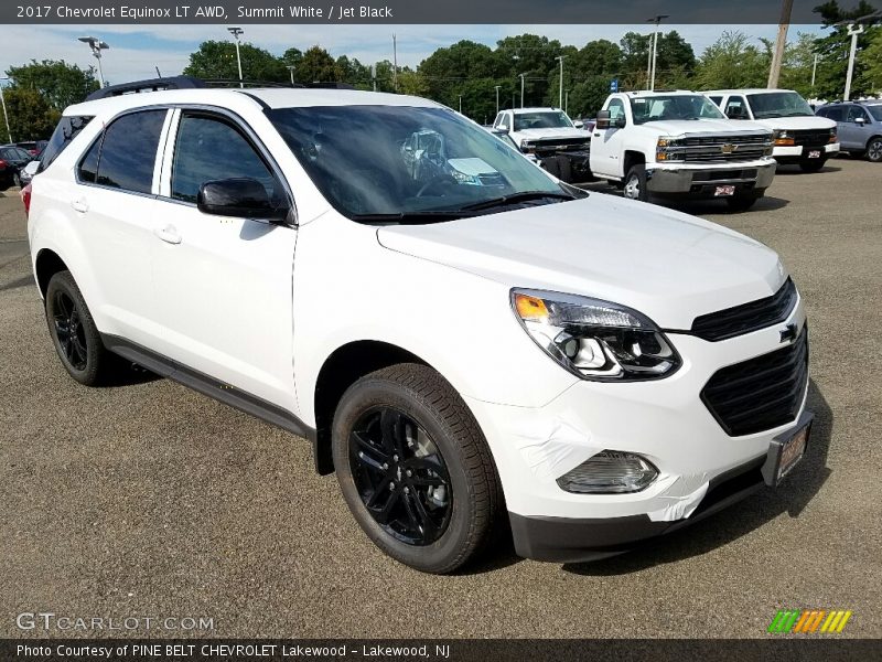 Summit White / Jet Black 2017 Chevrolet Equinox LT AWD
