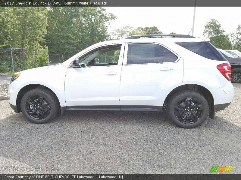 Summit White / Jet Black 2017 Chevrolet Equinox LT AWD