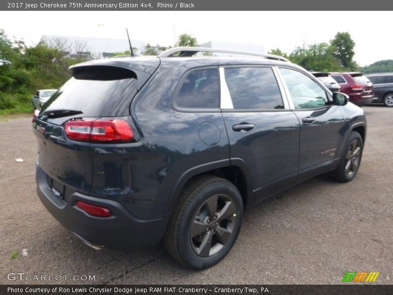 Rhino / Black 2017 Jeep Cherokee 75th Anniversary Edition 4x4