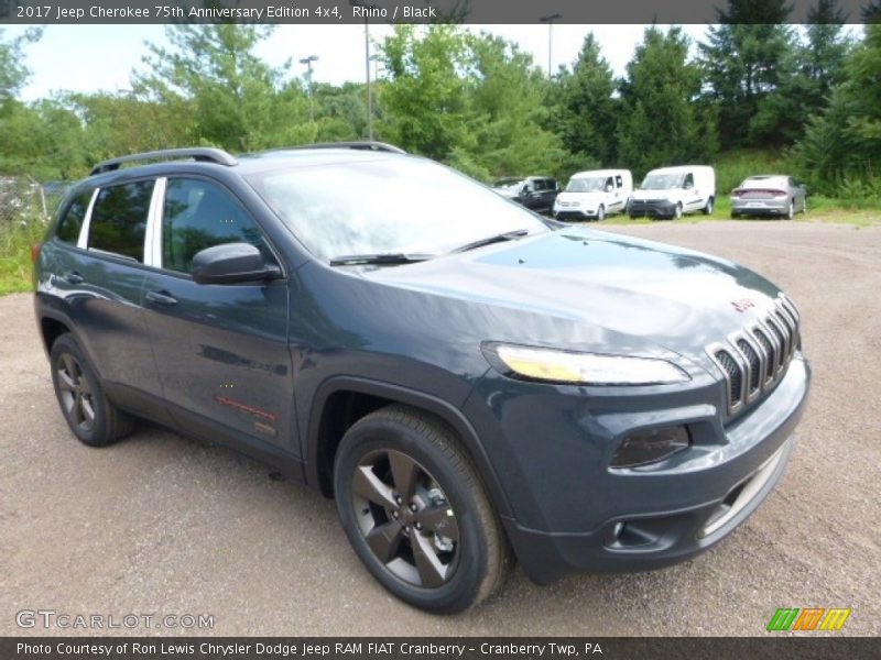 Rhino / Black 2017 Jeep Cherokee 75th Anniversary Edition 4x4