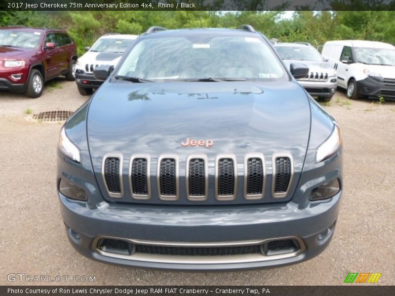 Rhino / Black 2017 Jeep Cherokee 75th Anniversary Edition 4x4