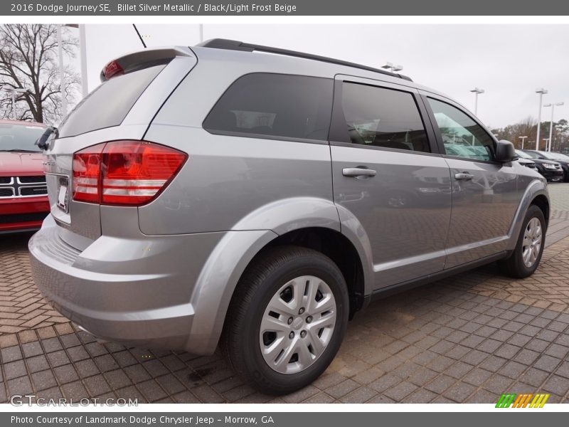 Billet Silver Metallic / Black/Light Frost Beige 2016 Dodge Journey SE