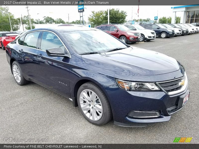 Blue Velvet Metallic / Jet Black/Dark Titanium 2017 Chevrolet Impala LS