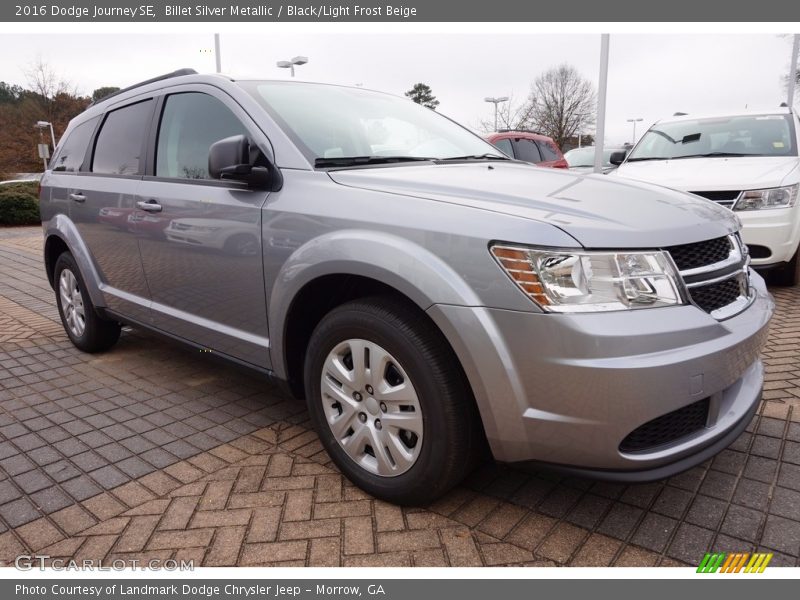 Billet Silver Metallic / Black/Light Frost Beige 2016 Dodge Journey SE