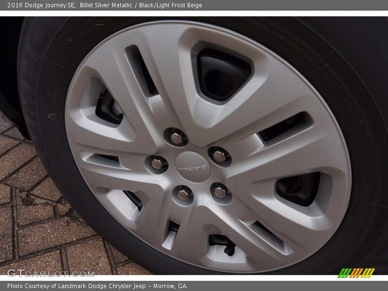 Billet Silver Metallic / Black/Light Frost Beige 2016 Dodge Journey SE