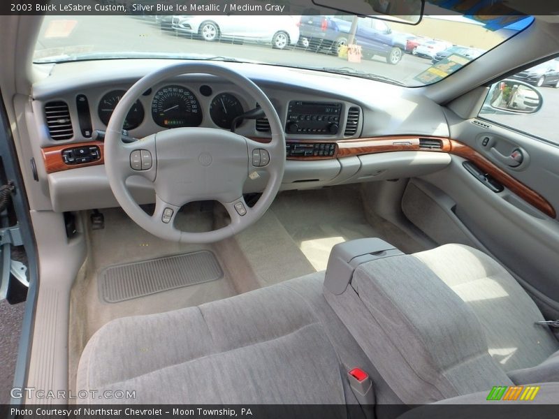 Silver Blue Ice Metallic / Medium Gray 2003 Buick LeSabre Custom