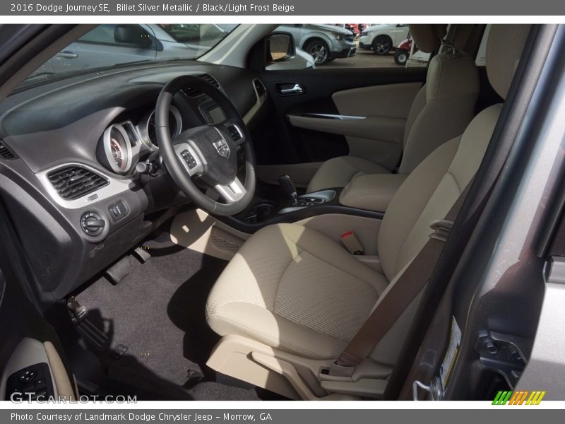 Billet Silver Metallic / Black/Light Frost Beige 2016 Dodge Journey SE
