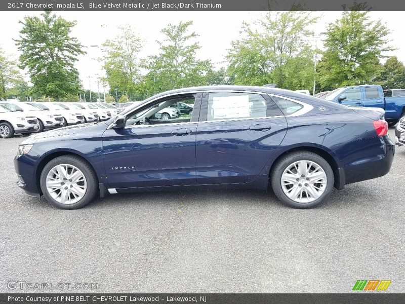 Blue Velvet Metallic / Jet Black/Dark Titanium 2017 Chevrolet Impala LS
