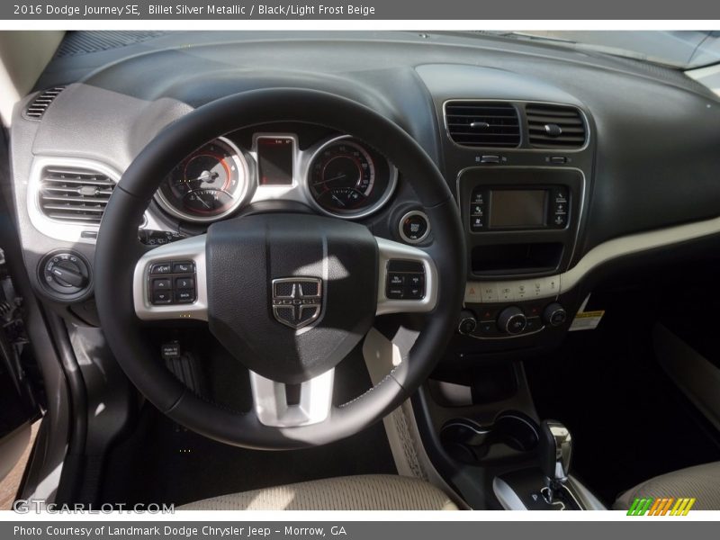 Billet Silver Metallic / Black/Light Frost Beige 2016 Dodge Journey SE