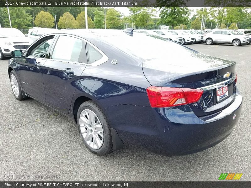 Blue Velvet Metallic / Jet Black/Dark Titanium 2017 Chevrolet Impala LS
